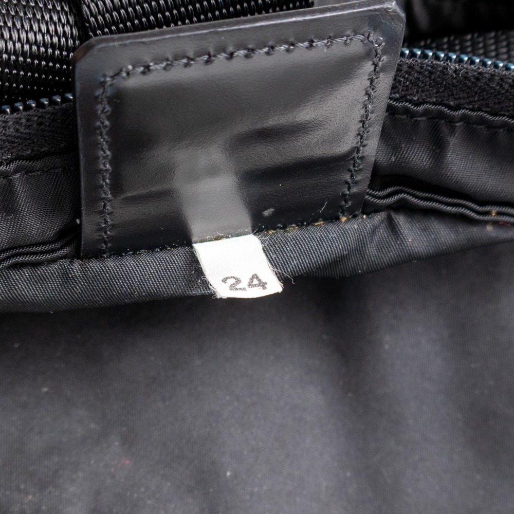 Prada Vintage Black Vela Nylon Small Flat Messenger Bag Adjustable Strap - Picture 9 of 13